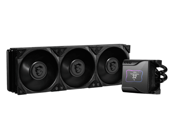 MSI MEG CoreLiquid S360 360mm AIO Liquid Cooler for Intel LGA 1851/1700 and AMD AM5/AM4, 2.4-inch IPS Display - MEG CORELIQUID S360