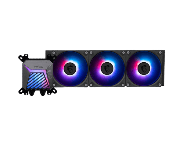 MSI MAG CoreLiquid A15 360 360mm AIO Liquid Cooler for Intel LGA 1851/1700 and AMD AM5/AM4, ARGB GEN2 Lighting - MAG CORELIQUID A15 360