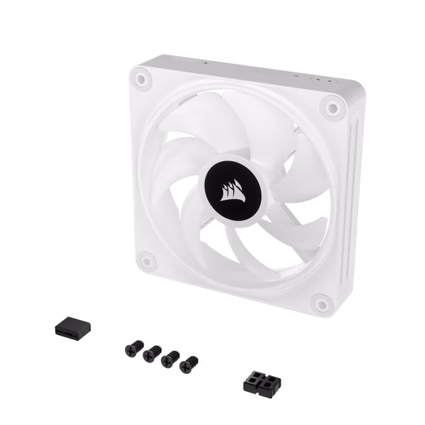 10 CORSAIR iCUE LINK QX120 RGB White 120mm PWM Fan Expansion Kit Magnetic Dome Bearing - CO-9051005-WW