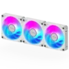AORUS EZ CHAIN FAN 120 ICE 120mm ARGB Fan Triple Pack Hydraulic Dynamic Bearing White - GP-ECFAN1203-ICE