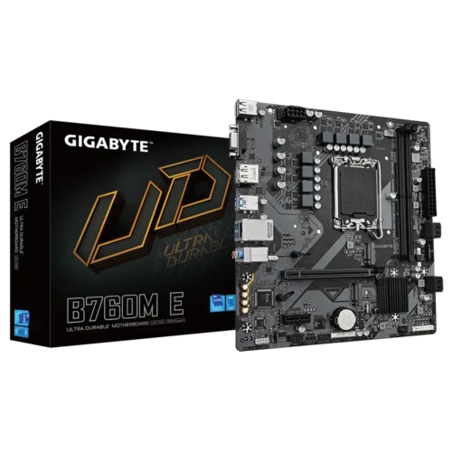 GIGABYTE B760M-E Micro ATX Motherboard LGA1700 Intel B760 DDR5 PCIe 4.0 M.2 - GA-B760M-E