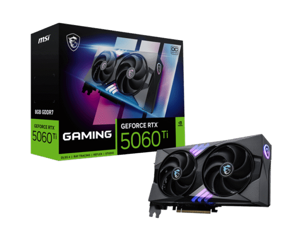 1024 (1) MSI GeForce RTX 5060 Ti 8G GAMING OC Graphics Card - 8GB GDDR7 - MSI G506T-8GC
