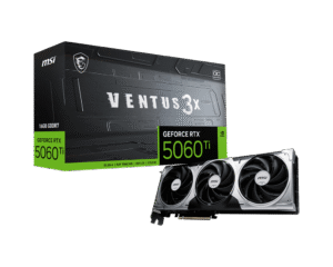 MSI GeForce RTX 5060 Ti VENTUS 3X OC 16GB GDDR7 Graphics Card NVIDIA Blackwell PCIe 5.0 - RTX 5060 TI 16G VENTUS 3X OC