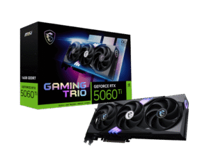 MSI GeForce RTX 5060 Ti GAMING TRIO OC 16GB GDDR7 Graphics Card NVIDIA Blackwell PCIe 5.0 - RTX 5060 TI 16G GAMING TRIO OC
