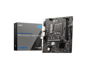 1024 (1) MSI PRO H610M-G WIFI DDR4 Motherboard Intel H610 LGA 1700 DDR4 64GB PCIe 4.0 Wi-Fi 5 HDMI VGA DisplayPort mATX - PRO H610M-G WIFI DDR4