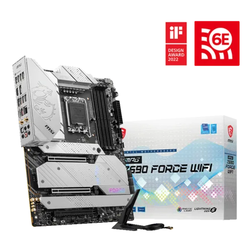 MSI MPG Z690 FORCE WIFI Motherboard Intel Z690 LGA 1700 DDR5 192GB PCIe 5.0 Wi-Fi 6E ATX - MPG Z690 FORCE WIFI