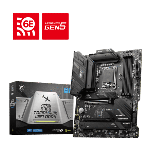 MSI MAG B760 TOMAHAWK WIFI DDR4 Motherboard Intel B760 LGA 1700 DDR4 128GB PCIe 5.0 Wi-Fi 6E HDMI DisplayPort ATX - MAG B760 TOMAHAWK WIFI DDR4