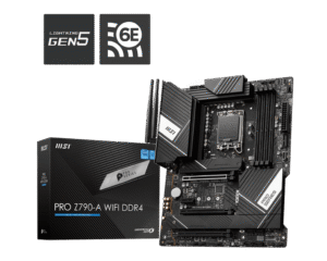 MSI PRO Z790-A WIFI DDR4 Motherboard Intel Z790 LGA 1700 DDR4 5333MHz Wi-Fi 6E - PRO Z790-A WIFI DDR4