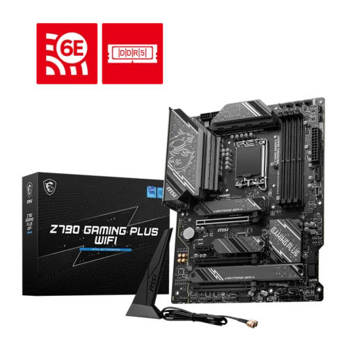MSI Z790 GAMING PLUS WIFI Motherboard Intel Z790 LGA 1700 DDR5 7200MHz Wi-Fi 6E - Z790 GAMING PLUS WIFI