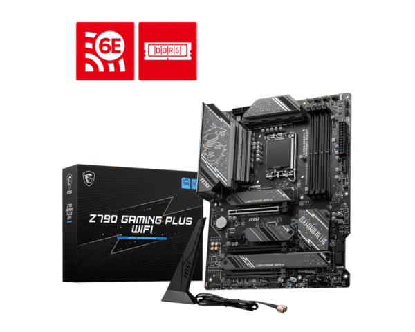 MSI Z790 GAMING PLUS WIFI Motherboard Intel Z790 LGA 1700 DDR5 7200MHz Wi-Fi 6E - Z790 GAMING PLUS WIFI