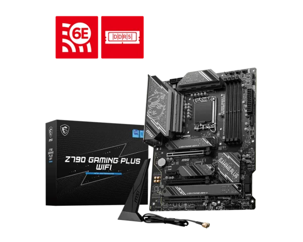 1024 (1) MSI Z790 GAMING PLUS WIFI Motherboard Intel Z790 LGA 1700 DDR5 7200MHz Wi-Fi 6E - Z790 GAMING PLUS WIFI