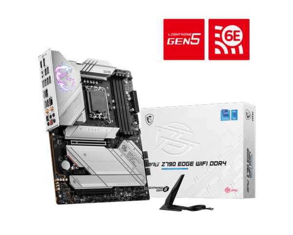 MSI MPG Z790 EDGE WIFI DDR4 Motherboard Intel Z790 LGA 1700 DDR4 5333MHz Wi-Fi 6E - MPG Z790 EDGE WIFI DDR4