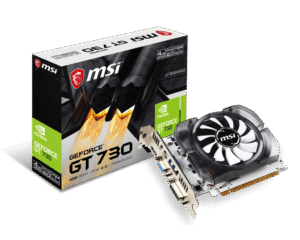 MSI GeForce GT 730 4GD3V2 4GB DDR3 Graphics Card PCI Express 2.0 - N730-4GD3V2