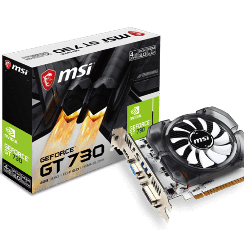 MSI GeForce GT 730 4GD3V2 4GB DDR3 Graphics Card PCI Express 2.0 - N730-4GD3V2
