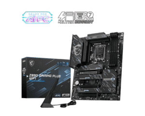 MSI Z890 GAMING PLUS WIFI ATX Motherboard for Intel Core Ultra Series 2, DDR5 9200+ MT/s, Wi-Fi 7, Thunderbolt 4, PCIe 5.0 M.2 - Z890 GAMING PLUS WIFI