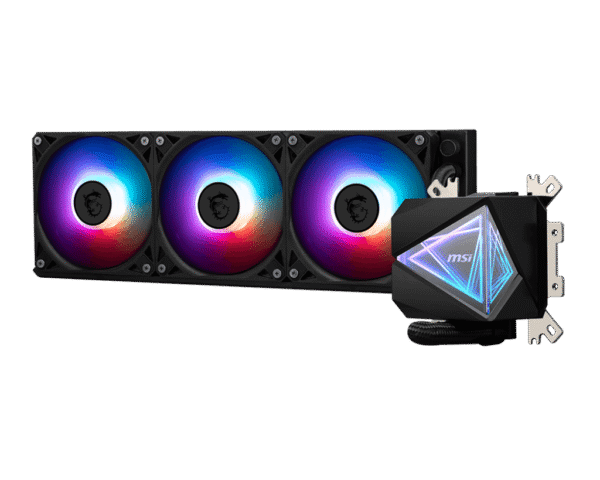 1024 (1) MSI MAG CoreLiquid E240 White 240mm AIO Liquid Cooler for Intel LGA 1851/1700 and AMD AM5/AM4, ARGB Lighting - MAG CORELIQUID E240 WHITE