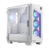 MSI MPG VELOX 100R WHITE Mid-Tower PC Case with ARGB Fans and Vertical GPU Mount - MPG VELOX 100R WHITE