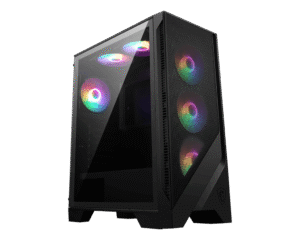 MSI MAG FORGE 120A AIRFLOW Mid-Tower Gaming Case ATX Micro-ATX Mini-ITX Tempered Glass RGB - MAG FORGE 120A AIRFLOW