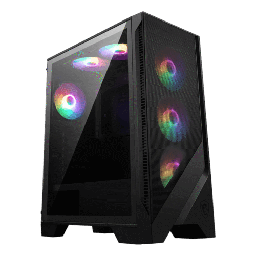 MSI MAG FORGE 120A AIRFLOW Mid-Tower Gaming Case ATX Micro-ATX Mini-ITX Tempered Glass RGB - MAG FORGE 120A AIRFLOW