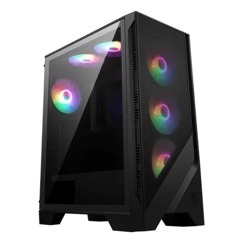 MSI MAG FORGE 120A AIRFLOW Mid-Tower Gaming Case ATX Micro-ATX Mini-ITX Tempered Glass RGB - MAG FORGE 120A AIRFLOW