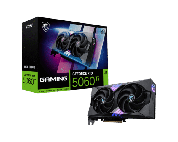 1024 (1) MSI GeForce RTX 5060 Ti GAMING OC 16GB GDDR7 Graphics Card NVIDIA Blackwell PCIe 5.0 - RTX 5060 TI 16G GAMING OC