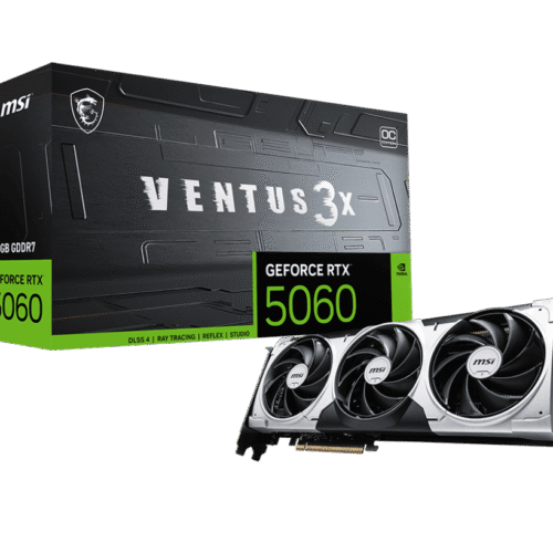 MSI GeForce RTX 5060 VENTUS 3X OC 8GB GDDR7 Graphics Card NVIDIA Blackwell PCIe 5.0 - RTX 5060 8G VENTUS 3X OC