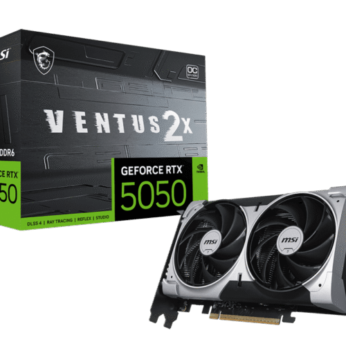 MSI GeForce RTX 5050 VENTUS 2X OC 8GB GDDR6 Graphics Card NVIDIA Blackwell PCIe 5.0 - RTX 5050 8G VENTUS 2X OC