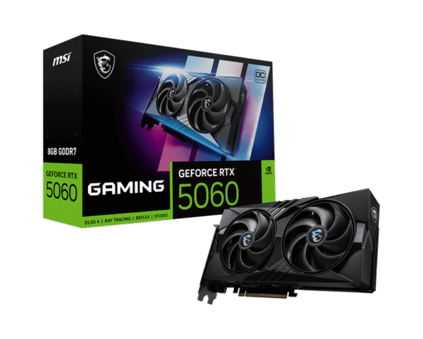MSI GeForce RTX 5060 GAMING OC 8GB GDDR7 Graphics Card NVIDIA Blackwell PCIe 5.0 - RTX 5060 8G GAMING OC