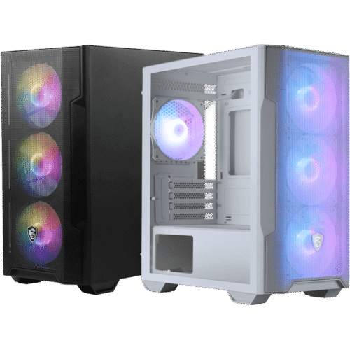 MSI MAG FORGE M100R WHITEMSI MAG FORGE M100R WHITE Micro-ATX Gaming Case Micro-ATX Mini-ITX Tempered Glass ARGB - MAG FORGE M100R WHITE