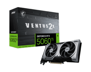 MSI GeForce RTX 5060 Ti VENTUS 2X PLUS 16GB GDDR7 Graphics Card NVIDIA Blackwell PCIe 5.0 - RTX 5060 TI 16G VENTUS 2X PLUS
