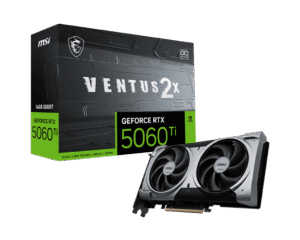 MSI GeForce RTX 5060 Ti VENTUS 2X OC PLUS 16GB GDDR7 Graphics Card NVIDIA Blackwell PCIe 5.0 - RTX 5060 TI 16G VENTUS 2X OC PLUS