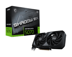 MSI GeForce RTX 5070 SHADOW 2X OC 12GB GDDR7 Graphics Card NVIDIA Blackwell PCIe 5.0 - RTX 5070 12G SHADOW 2X OC