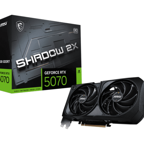 MSI GeForce RTX 5070 SHADOW 2X OC 12GB GDDR7 Graphics Card NVIDIA Blackwell PCIe 5.0 - RTX 5070 12G SHADOW 2X OC