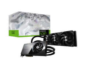 MSI GeForce RTX 5080 SUPRIM LIQUID SOC 16GB GDDR7 Graphics Card NVIDIA Blackwell PCIe 5.0 - RTX 5080 16G SUPRIM LIQUID SOC