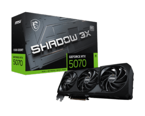MSI GeForce RTX 5070 SHADOW 3X OC 12GB GDDR7 Graphics Card NVIDIA Blackwell PCIe 5.0 - RTX 5070 12G SHADOW 3X OC
