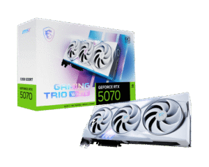 MSI GeForce RTX 5070 GAMING TRIO OC WHITE 12GB GDDR7 Graphics Card NVIDIA Blackwell PCIe 5.0 - RTX 5070 12G GAMING TRIO OC WHITE
