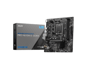 1024 MSI PRO H610M-S DDR4 Motherboard Intel H610 LGA 1700 DDR4 64GB PCIe 4.0 HDMI mATX - PRO H610M-S DDR4