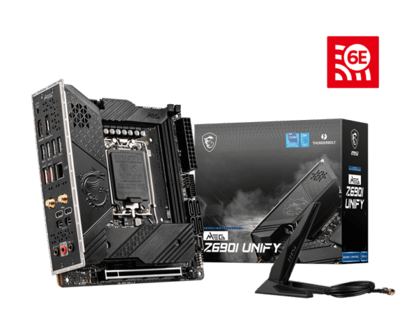 MSI MEG Z690I UNIFY Motherboard Intel Z690 LGA 1700 DDR5 96GB PCIe 4.0 Thunderbolt 4 Wi-Fi 6E Mini-ITX - MEG Z690I UNIFY