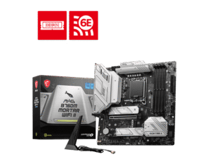 MSI MAG B760M MORTAR WIFI II Motherboard Intel B760 LGA 1700 DDR5 256GB PCIe 5.0 Wi-Fi 6E HDMI DisplayPort mATX - MAG B760M MORTAR WIFI II