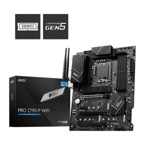 MSI PRO Z790-P WIFI Motherboard Intel Z790 LGA 1700 DDR5 7000MHz Wi-Fi 6E - PRO Z790-P WIFI