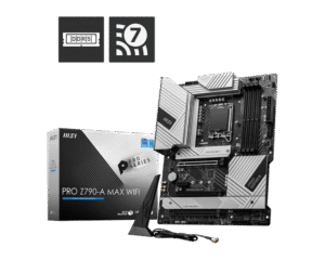 MSI PRO Z790-A MAX WIFI Motherboard Intel Z790 LGA 1700 DDR5 7800MHz Wi-Fi 7 - PRO Z790-A MAX WIFI