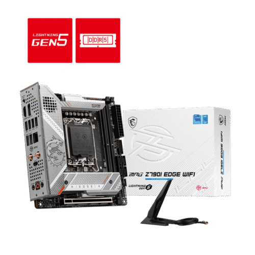 MSI MPG Z790I EDGE WIFI Motherboard Intel Z790 LGA 1700 DDR5 8000MHz Wi-Fi 6E - MPG Z790I EDGE WIFI