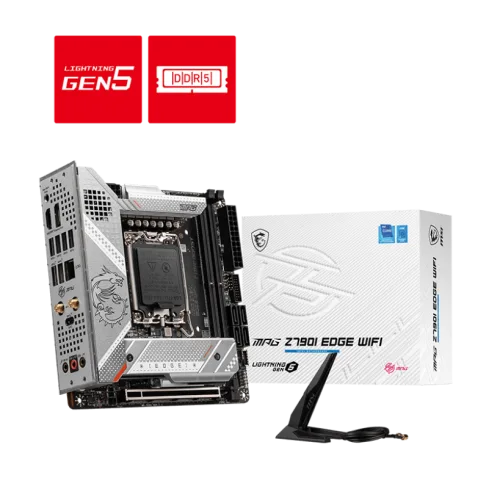 MSI MPG Z790I EDGE WIFI Motherboard Intel Z790 LGA 1700 DDR5 8000MHz Wi-Fi 6E - MPG Z790I EDGE WIFI