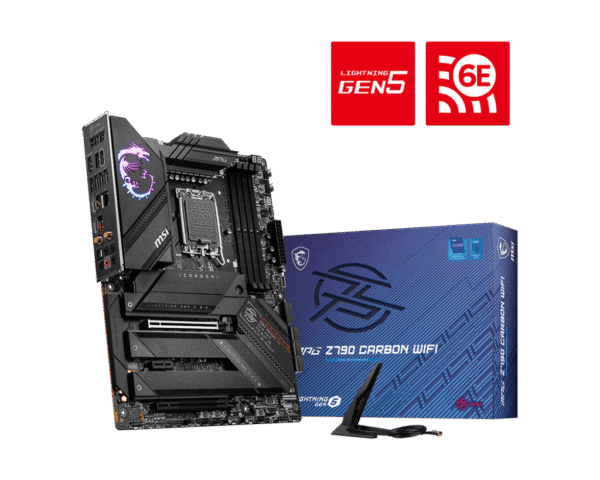 MSI MPG Z790 CARBON WIFI Motherboard Intel Z790 LGA 1700 DDR5 7600MHz Wi-Fi 6E - MPG Z790 CARBON WIFI