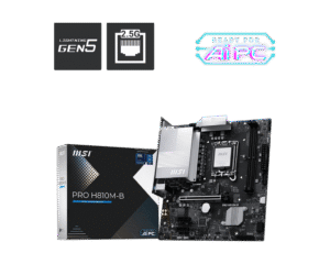 MSI PRO H810M-B mATX Motherboard for Intel Core Ultra Series 2, DDR5 6400 MT/s, PCIe 5.0, 2.5G LAN - PRO H810M-B