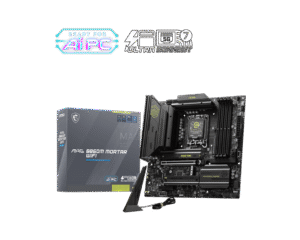 MSI MAG B860M MORTAR WIFI mATX Motherboard for Intel Core Ultra Series 2, DDR5 9200+ MT/s, Wi-Fi 7, Thunderbolt 4, PCIe 5.0 M.2 - MAG B860M MORTAR WIFI