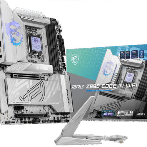MSI MPG Z890 EDGE TI WIFI ATX Motherboard for Intel Core Ultra Series 2, DDR5 9200+ MT/s, Wi-Fi 7, Dual Thunderbolt 4, PCIe 5.0 M.2 - MPG Z890 EDGE TI WIFI