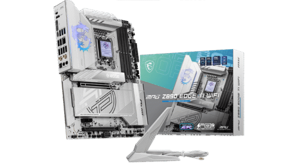 1024 MSI MPG Z890 EDGE TI WIFI ATX Motherboard for Intel Core Ultra Series 2, DDR5 9200+ MT/s, Wi-Fi 7, Dual Thunderbolt 4, PCIe 5.0 M.2 - MPG Z890 EDGE TI WIFI