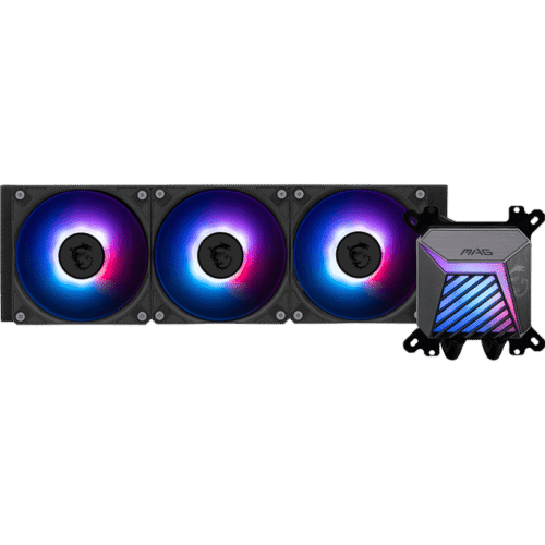 MSI MAG CoreLiquid A15 360 360mm AIO Liquid Cooler for Intel LGA 1851/1700 and AMD AM5/AM4, ARGB GEN2 Lighting - MAG CORELIQUID A15 360