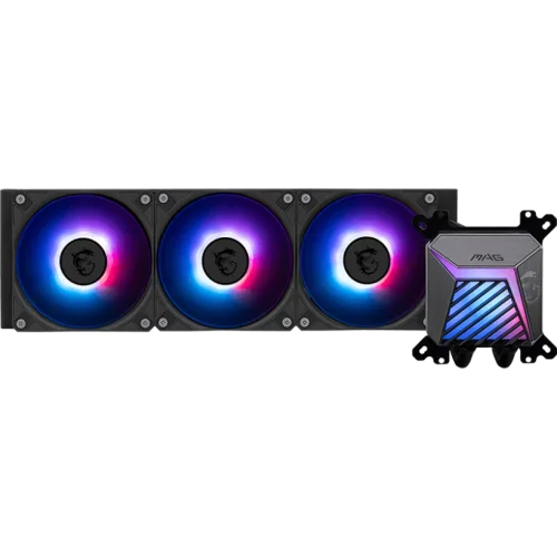 MSI MAG CoreLiquid A15 360 360mm AIO Liquid Cooler for Intel LGA 1851/1700 and AMD AM5/AM4, ARGB GEN2 Lighting - MAG CORELIQUID A15 360